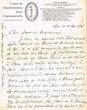 Lettre adressée le 10/05/1947 à Raphael Benazeraf de Casablanca