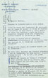 Lettre adressée le 14/06/1961 à Raphael Benazeraf de Neuilly-sur-Seine
