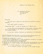 Lettre adressée le 10/11/1963 à Doubleday Book Shop de New York