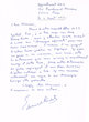 Lettre adressée le 02/08/1980 à Raphael Benazeraf de Neuilly-sur-Seine