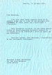 Lettre adressée le 30/03/1987 à Albert Bensoussan de Rennes