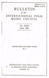 Bulletin of the International Folk Music Council n° XXIII