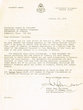 Lettre adressée le 15/01/1975 au Professeur Forcadas de l'Université d'Alberta à Edmonton