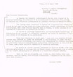Lettre adressée le 28/04/1969 au Rabbin Schwarzfuchs de Jérusalem