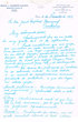 Lettre adressée le 06/11/1957 à Raphael Benazeraf de Casablanca