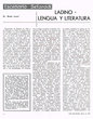 Ladino - Lengua y Literatura