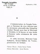 Carton d'invitation pour la cérémonie solennelle des Séraphim en Septembre 1950