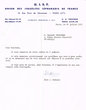 Lettre adressée le 26/07/1971 à Raphael Benazeraf de Neuilly-sur-Seine