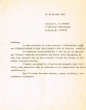 Lettre adressée le 16/10/1961 à J. G. Sportes de Oran