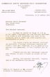 Lettre adressée le 20/01/1953 à Raphael Benazeraf de Casablanca