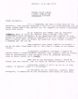 Lettre adressée le 21/05/1975 à Madame Vve David Corcos de Jérusalem