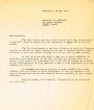 Lettre adressée le 22/05/1963 à S.J. Bensabat de Tanger