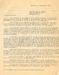 Lettre adressée le 25/11/1963 à José Israël de Tétouan