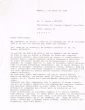 Lettre adressée le 07/01/1969 à Jacob Serfaty, Président du Conseil Communal Israélite de Tétouan
