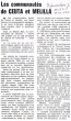Les Communautés de Ceuta et Melilla, article rédigé en Mars 1967