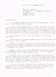 lettre adressée le 06/11/1980 à Mr Chocron, Président de la Communauté Israélite de Tétouan