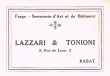 Forge-Serrurerie Lazzari & Tonioni à Rabat, carte de visite