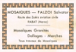 Carte de visite de Salvator Falzoi, travaux de Mosaïques