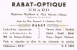 carte de visite de Rabat-Optique, Erard Opticien Diplômé