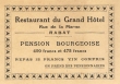 Carte de visite du Restaurant du Grand Hôtel à Rabat