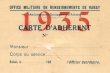Carte d'adhérent en 1935