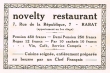 Carte de visite du "Novelty Restaurant" de Rabat