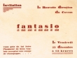 Carton d'invitation chez "Fantasio"