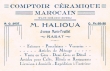 Carte de visite du "Comptoir Céramique Marocain"