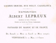 Carton d'invitation à l'exposition "Paysages du Maroc et de France"