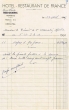 Facture adressée le 13/04/1947 au trésorier de l'Association Sportive de l'A.J.A.C.