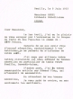 Lettre adressée le 09/06/1977 à Mr Hamel en Israël