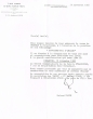 Lettre circulaire envoyée de Strasbourg le 24/11/1982