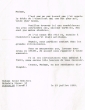 Lettre adressé le 10/07/1969 à Mme Vve David Shaltiel de Jérusalem