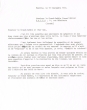 Lettre adressée le 10/09/1966 au Grand Rabbin Yossef Messas à Haifa (israël)