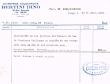Facture adressée le 19/09/1963 à Mr Pinto de Tanger