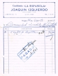 Facture adressée le 26/08/1963 à la Communauté Israélite de Tanger