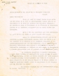Lettre adressée le 14/01/1939 au Président du Comité de la Communauté Israélite de Tanger