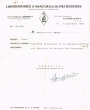 Analyse de sang effectuée le 08/12/1950 pour Mlle Amram