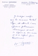 Attestation du 29/03/1951 rédigée pour Rachel Ebgui soumis à un examen radioscopique