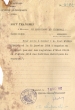 Transmis adressé le 18/10/1952 au Président du Tribunal Rabbinique de Mogador