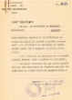 Transmis adressé le 26/03/1953 au Président du Tribunal Rabbinique de Mogador