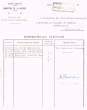 Bordereau d'envoi du 22/02/1957 adressé au Président du Tribunal Rabbinique de Mogador