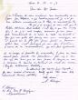 Lettre adressée le 12/04/1953 à M. Melca, Greffier du Tribunal Rabbinique de Mogador