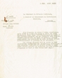 Lettre adressée le 04/06/1953 au Commissaire du Gouvernement Chérifien de Mogador