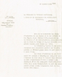 Lettre adressée le 10/07/1953 au Commissaire du Gouvernement Chérifien de Mogador