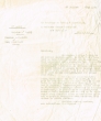 Lettre adressée le 26/07/1953 à Albert Bensabath de Casablanca