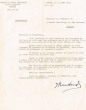 Lettre adressée le 11/08/1953 au Président du Tribunal Rabbinique de Mogador
