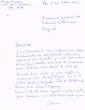 Lettre adressée le 12/10/1953 au Greffier du Tribunal Rabbinique de Mogador