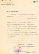 Transmis adressé le19/11/1953 au Président du Tribunal Rabbinique de Mogador