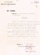 Transmis adressé le 05/12/1955 au Président du Tribunal Rabbinique de Mogador